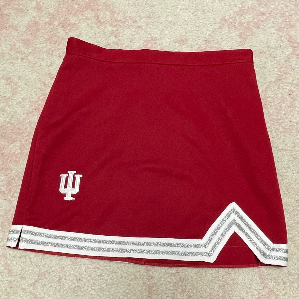 IU red white logo cheer tailgate skirt #hoosiers